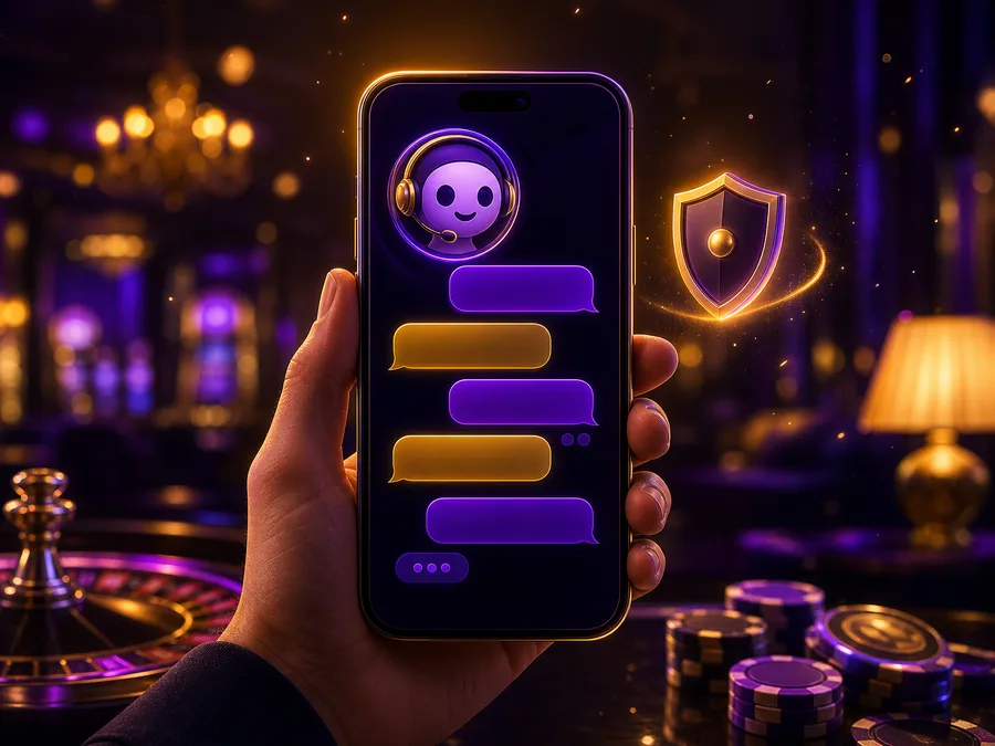 Bizzo casino support - klepet v živo na pametnem telefonu