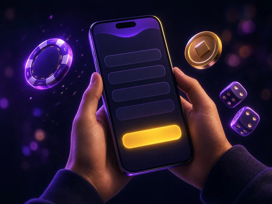 Obrazec za registracijo novega računa na mobilnem telefonu